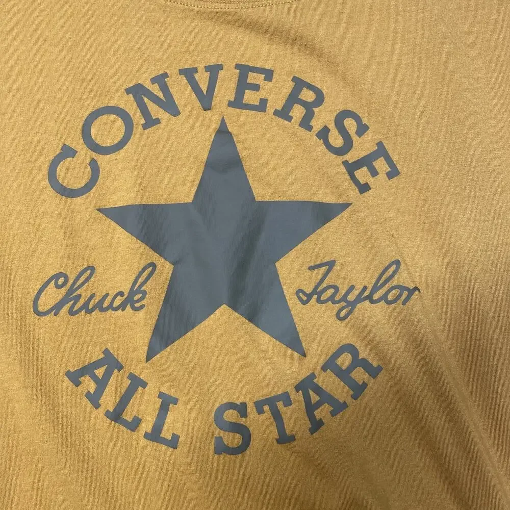 Chuck Taylor CONVERSE ALL STAR T-Shirt - Logo Mustard - Tee Size XL/13-15 Yrs - Picture 4 of 5